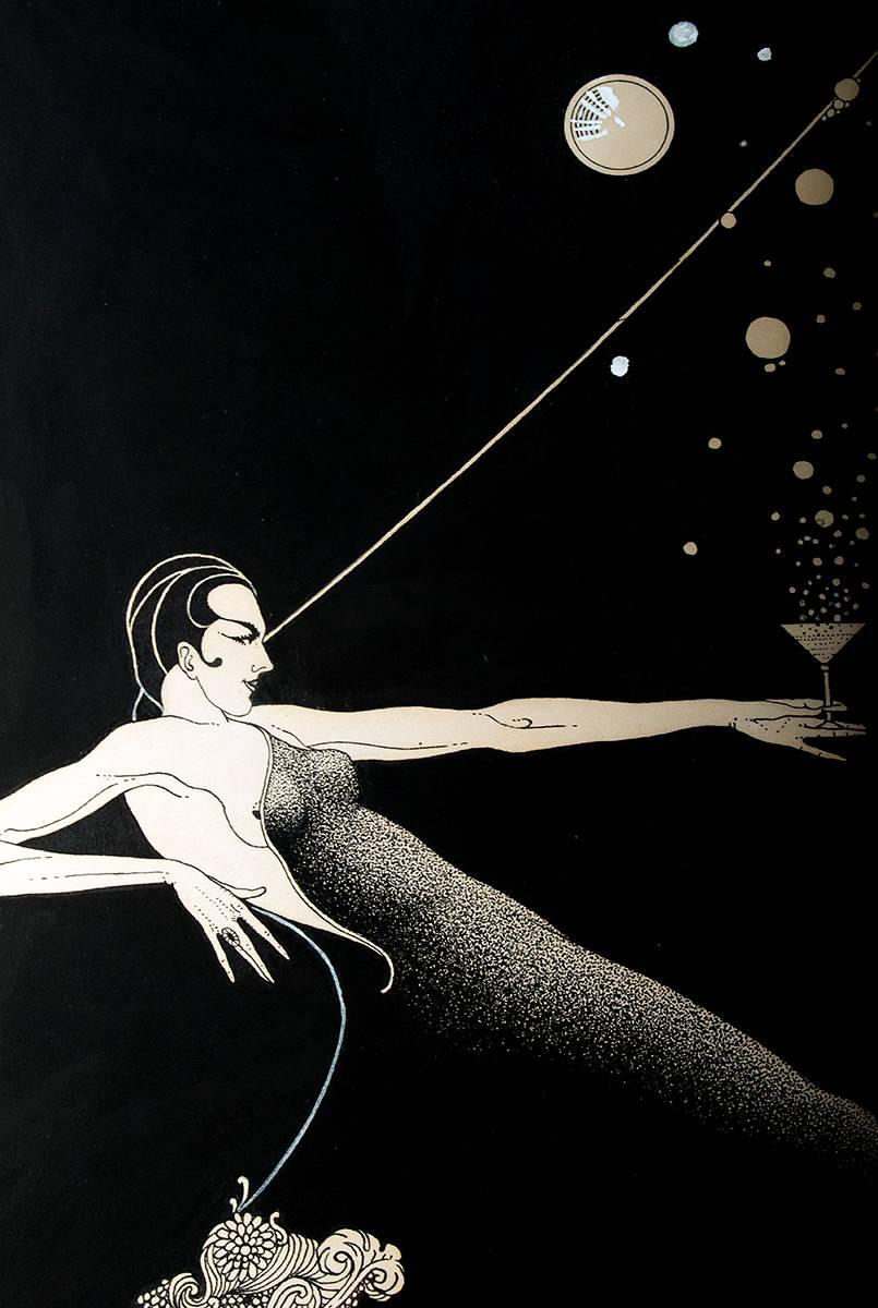 A Delightful Page... - Art Deco Art by Cardwell Higgins