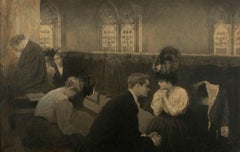 Victorian Mourning Interior Scene
