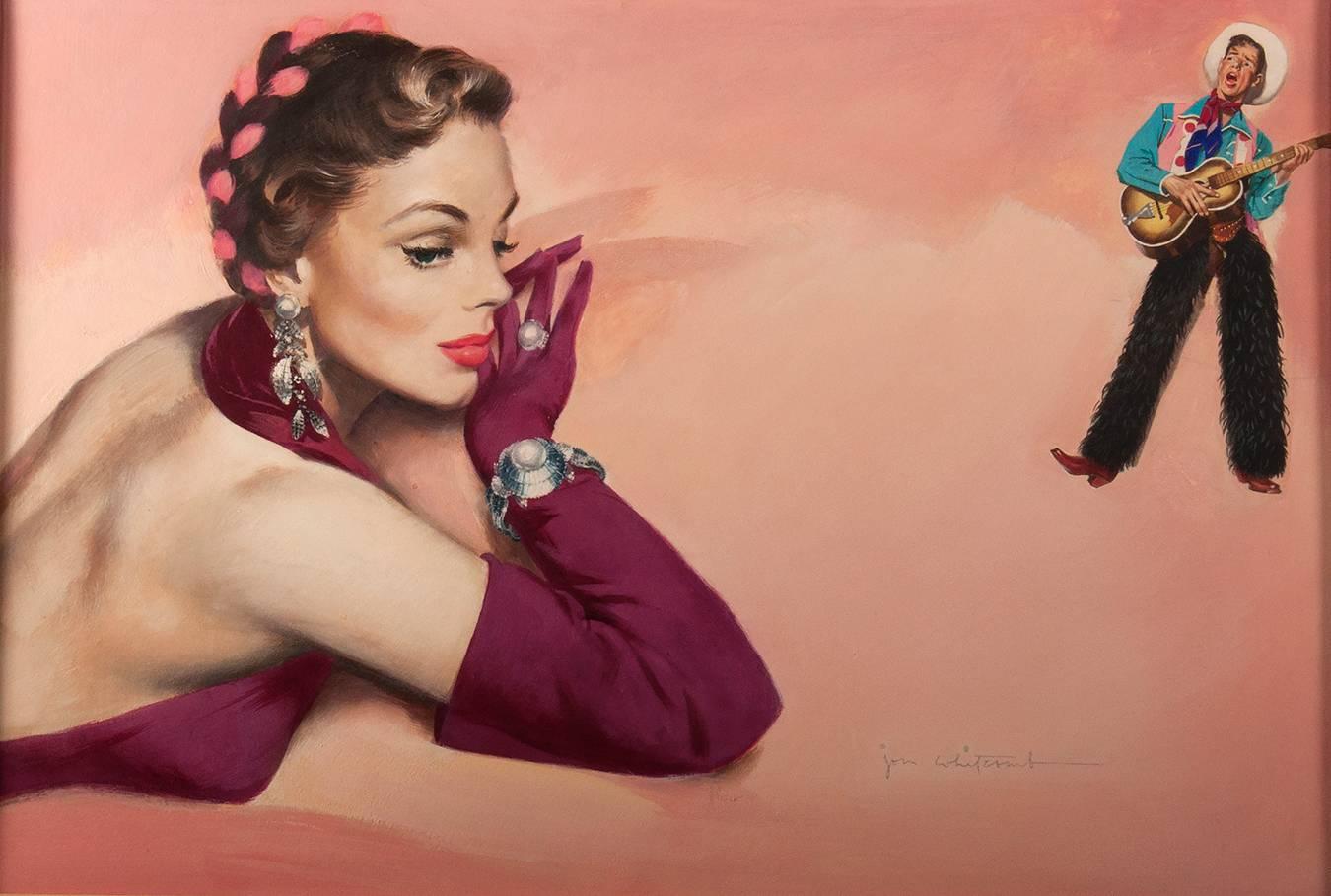 Jon Whitcomb Figurative Painting - The Most Beautiful Girl in Texas