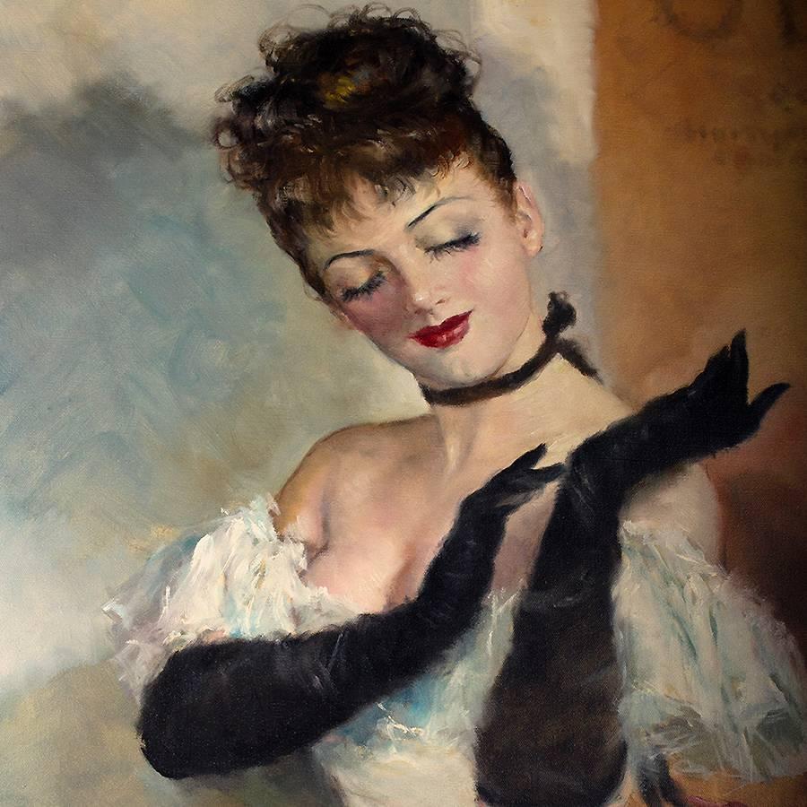 Die Oper (Braun), Portrait Painting, von Pal Fried