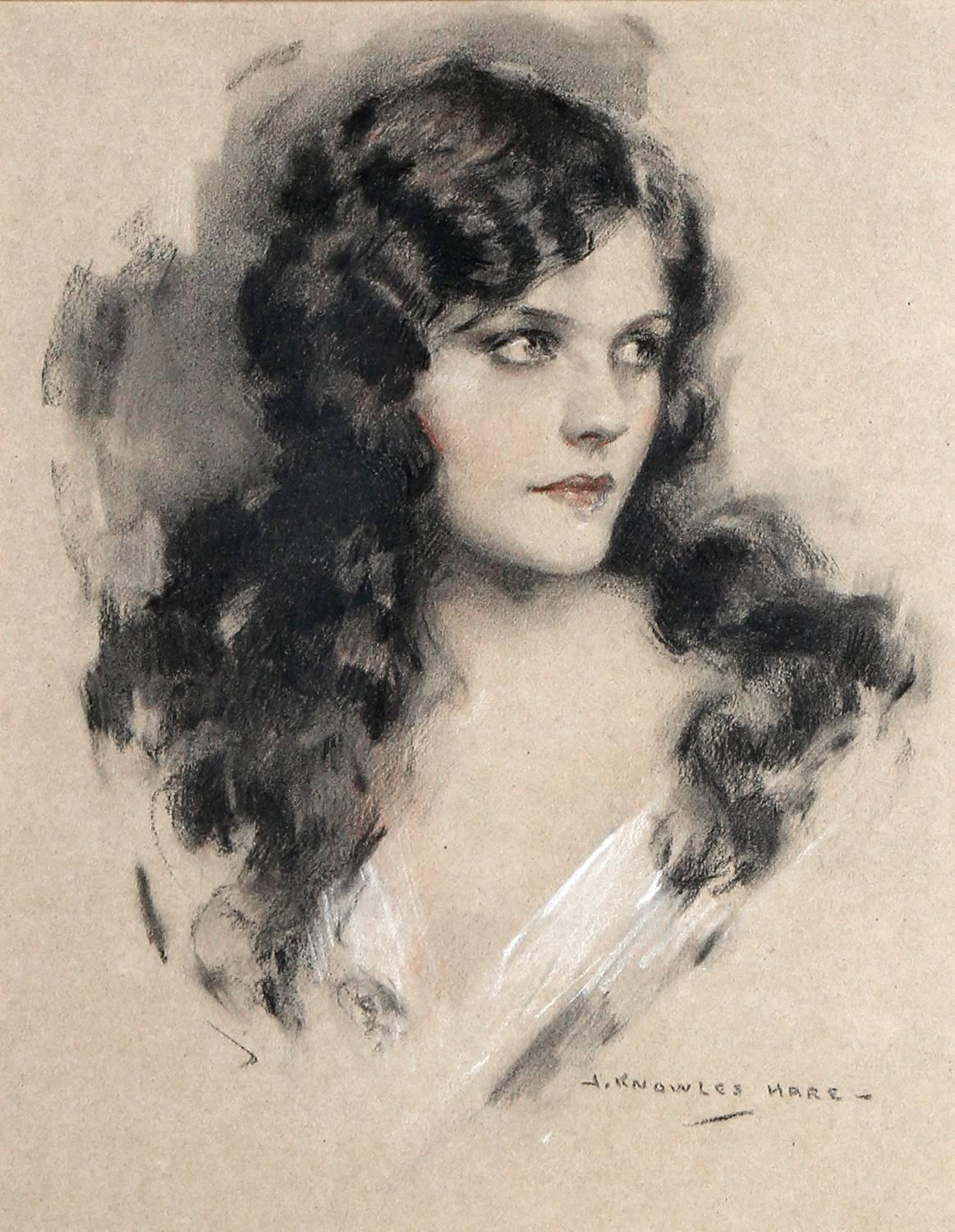 Naomi Johnson Retrato de Ziegfeld Follies - Art de John Knowles Hare