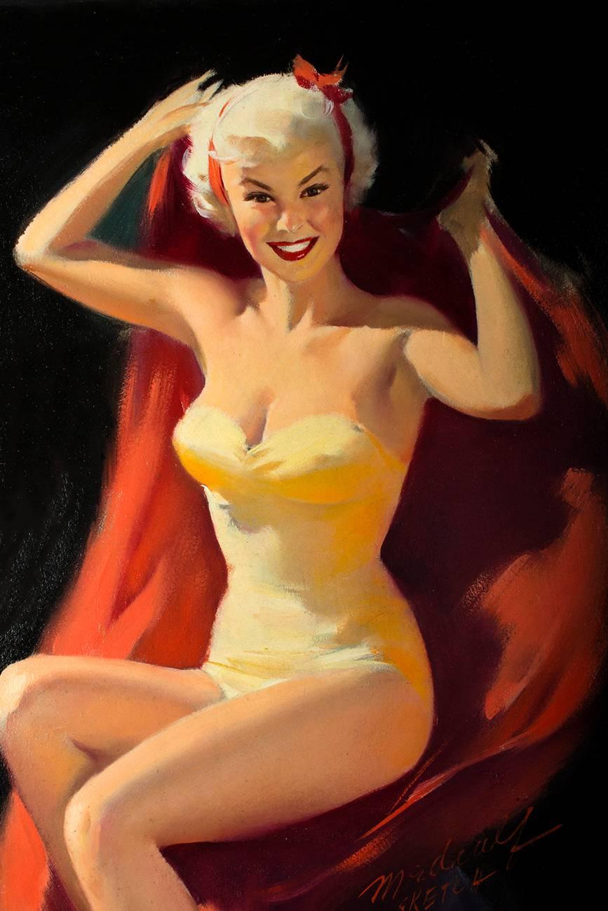 A Study in Red - Pop Art Painting by William (Bill) Medcalf
