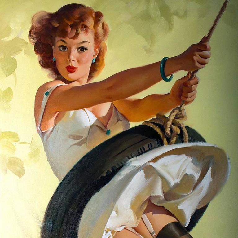 gil-elvgren-swingin-sweetie-at-1stdibs