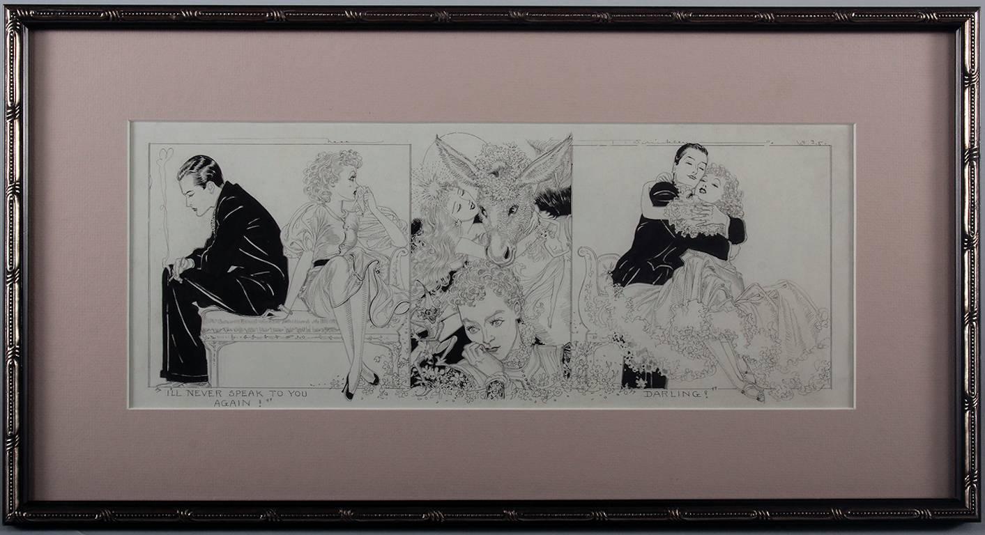 Ich werde nie wieder mit dir sprechen (Art déco), Art, von Nell Brinkley