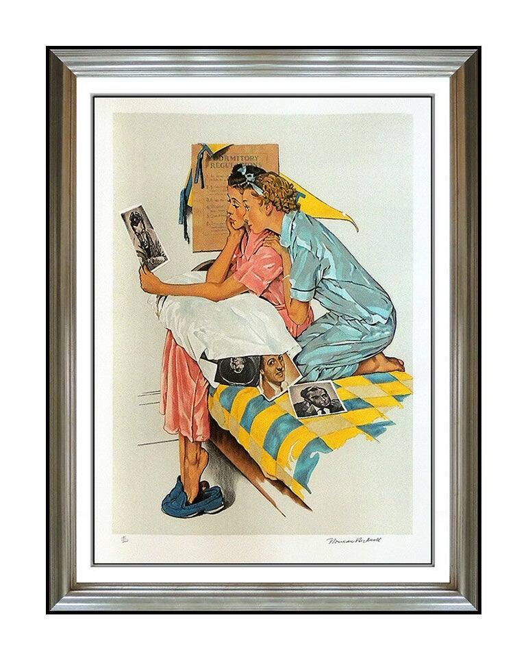 Norman Rockwell - Norman Rockwell Original Color Lithograph Hand Signed ...