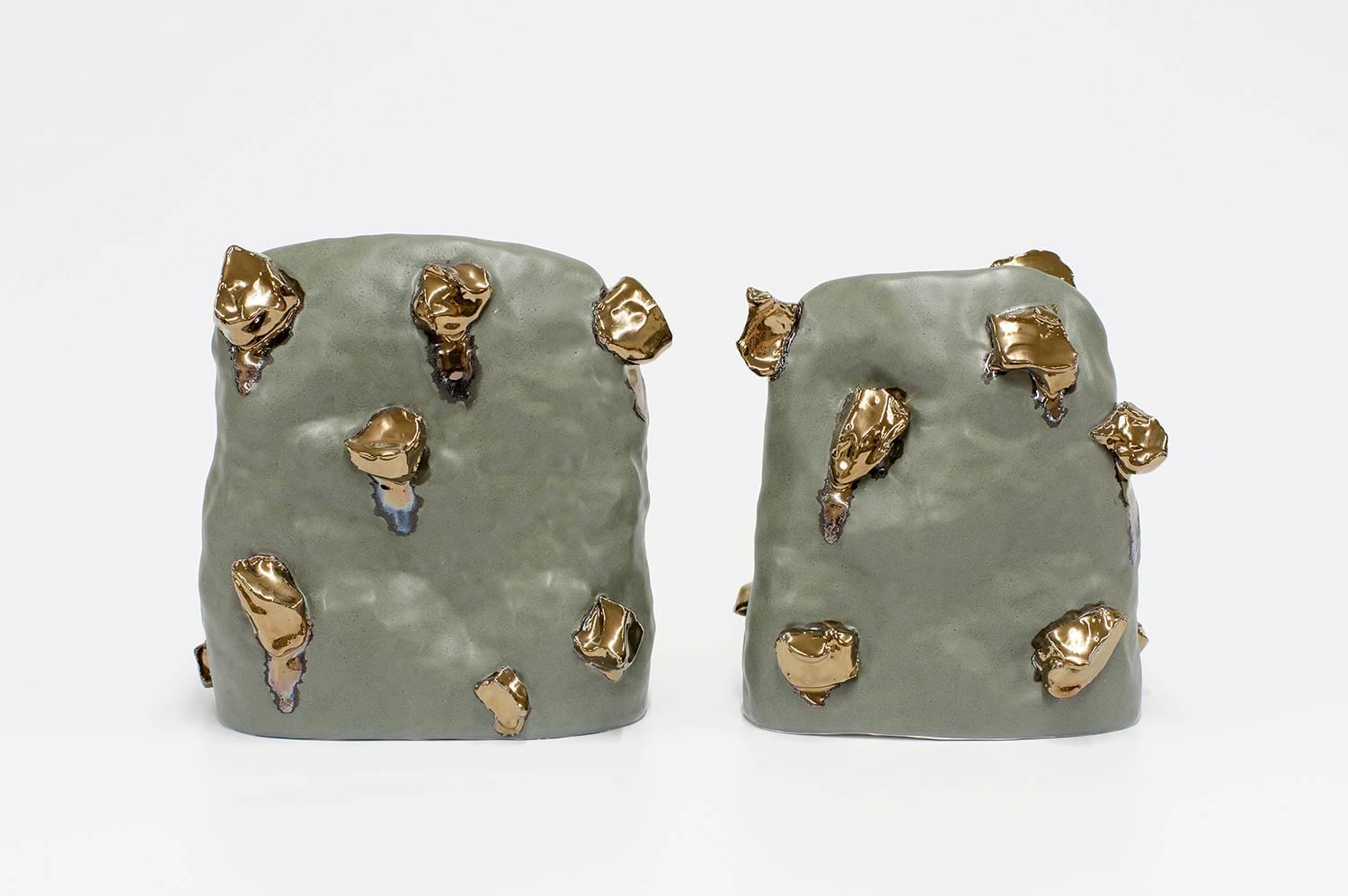 Linda Lopez Abstract Sculpture - Mound With Rocks