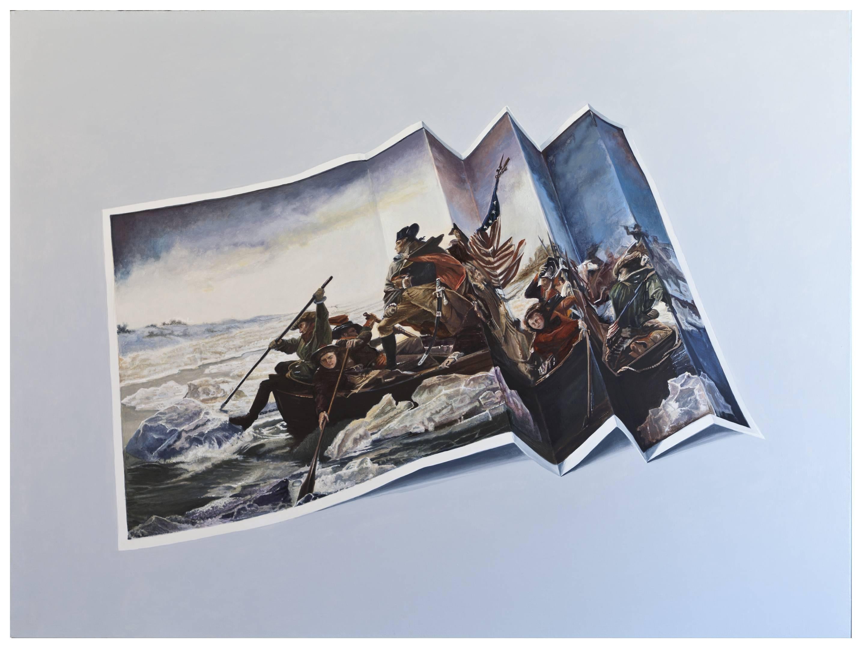 Washington Crossing the Delaware - Painting by Geandy Pavon