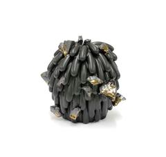Black Dust Furry with Gold Rocks