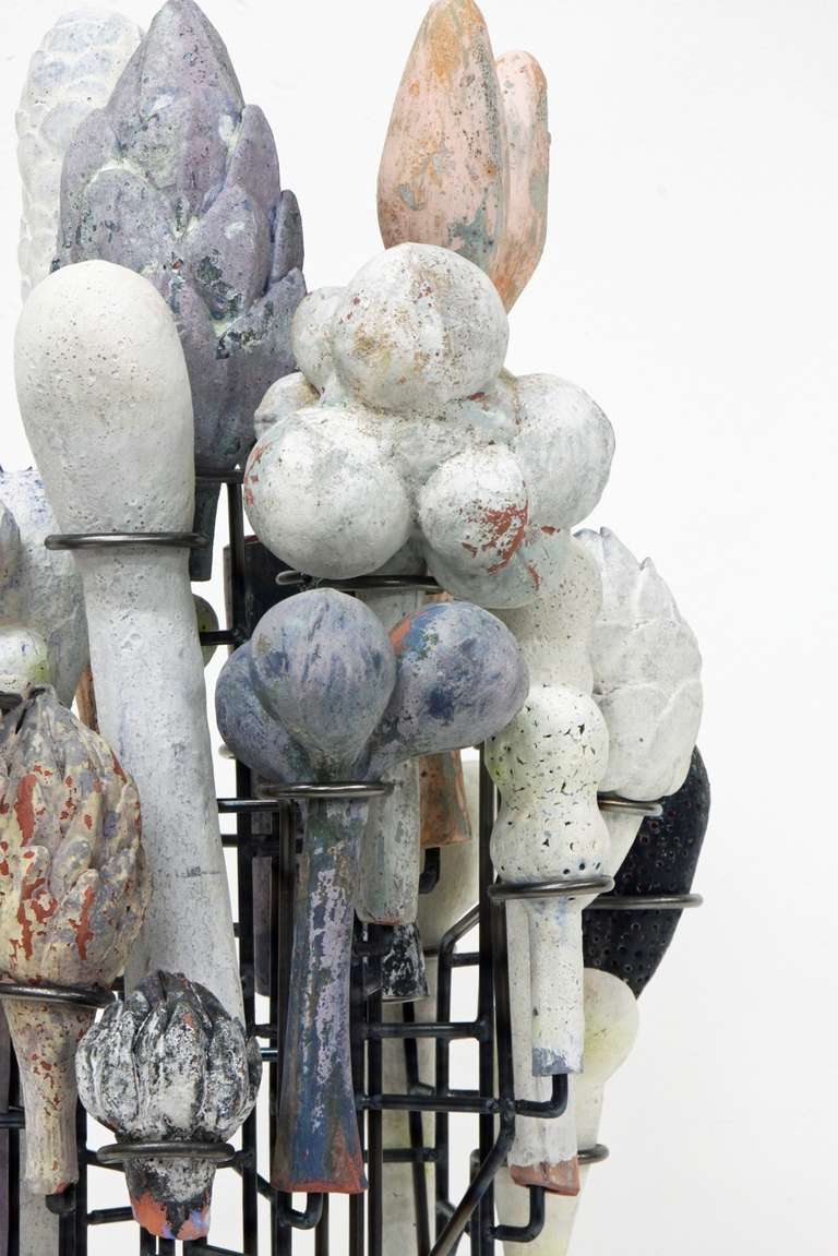 Still Life (Pod and Flora I) - Abstract Sculpture by David Hicks