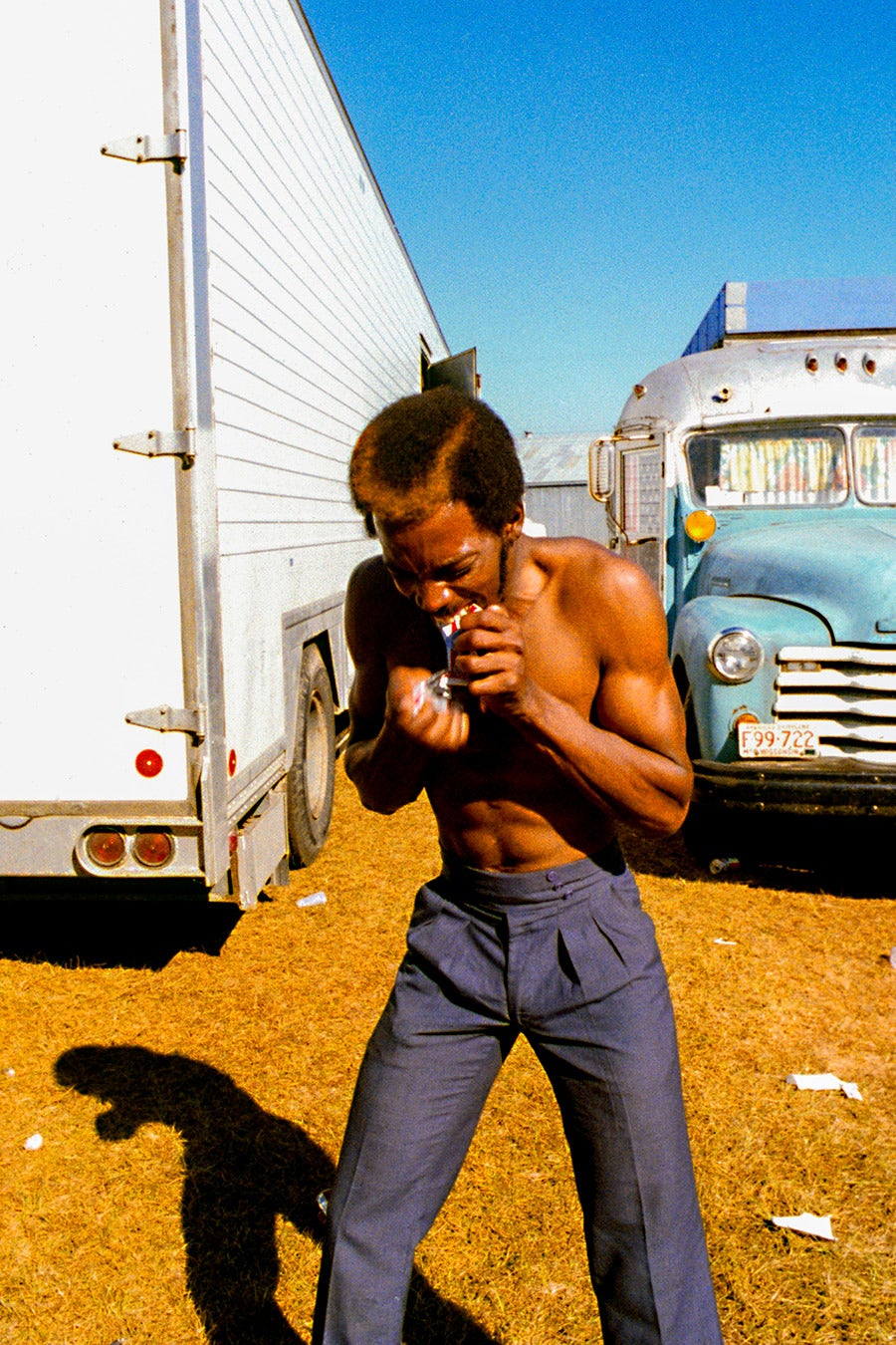 Scot Sothern Portrait Photograph - This guy told me he would eat his empty beer can