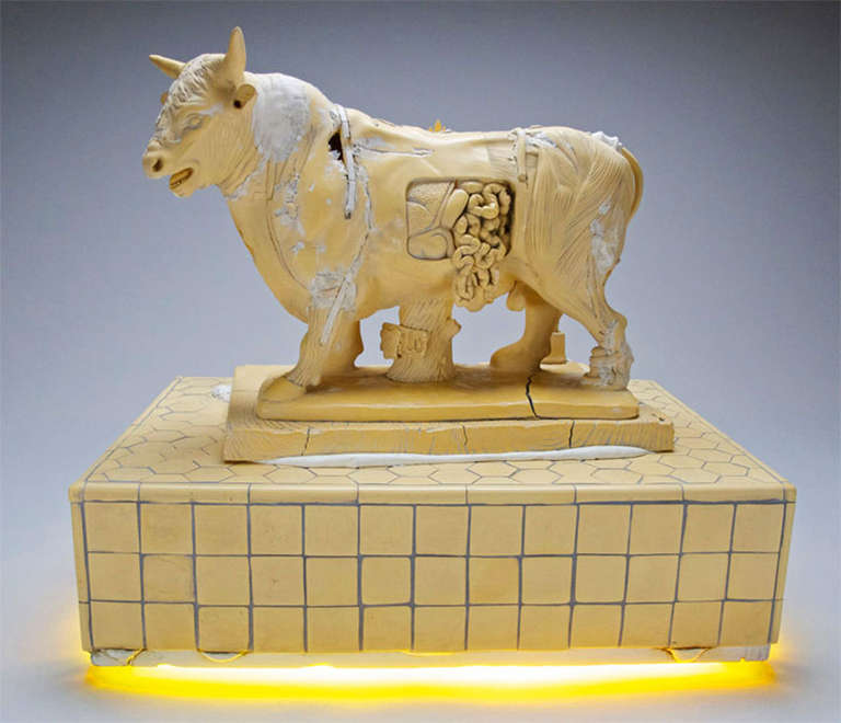 John Byrd Figurative Sculpture - Untitled (Bull)