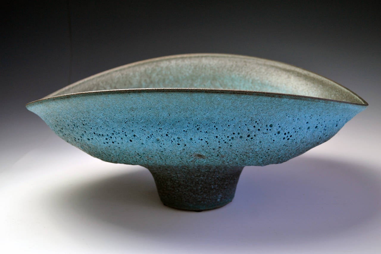 Blue Bowl - Sculpture by Jeremy Briddell