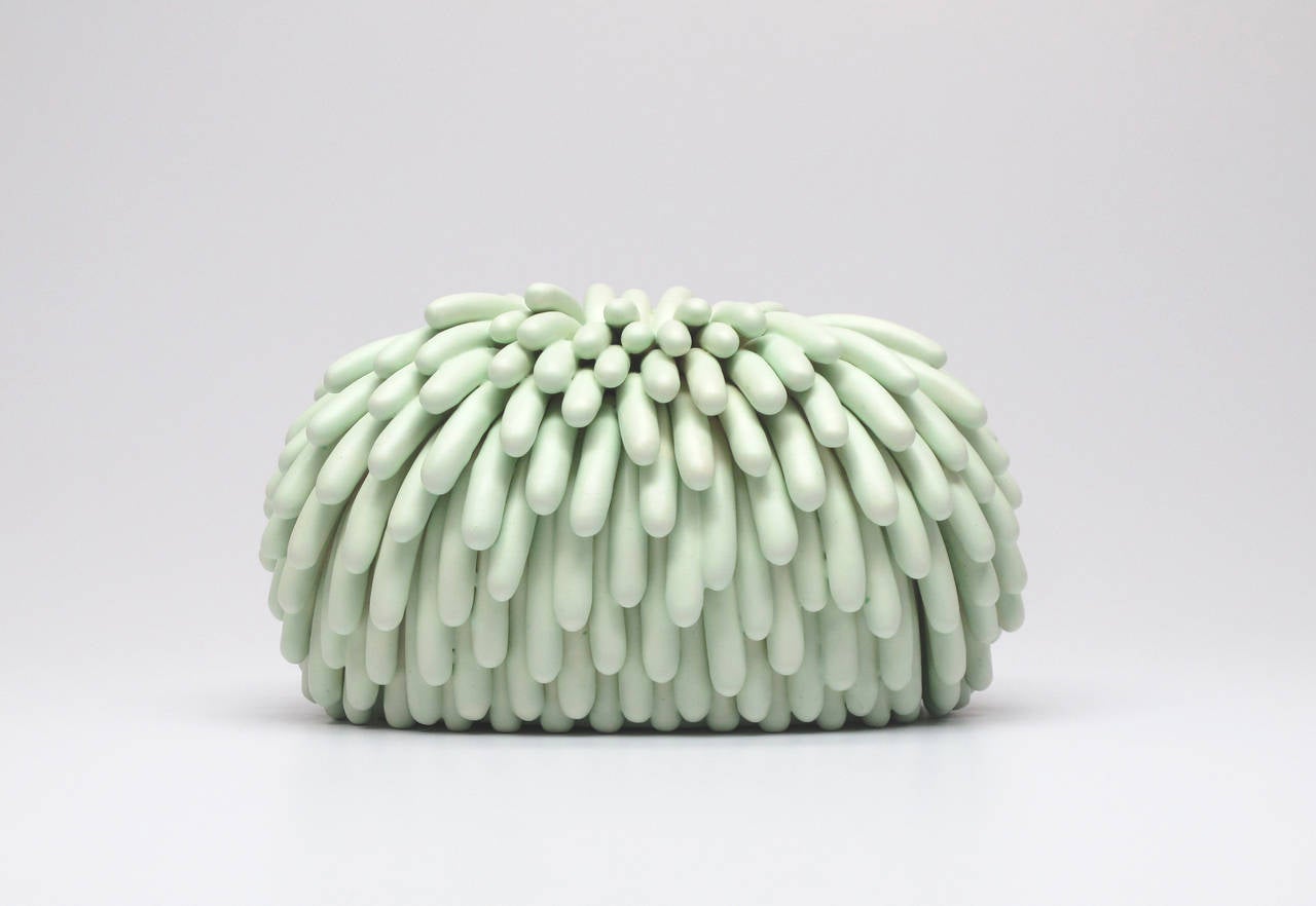 Linda Lopez Abstract Sculpture - Untitled (Mint Mound)