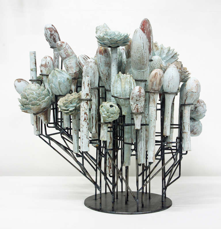 David Hicks Abstract Sculpture - Still Life (Blue Boom)