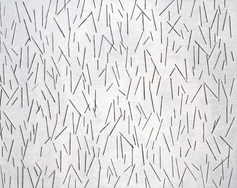 Julian Lorber Abstract Painting - Line Aphasia_Black Stems