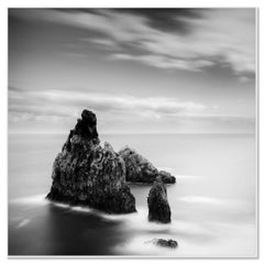 Ribeira da Janela Rocks — Atmospheric Black-and-White Coastal Photograph