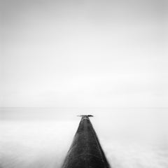 Straight On – Limited Edition – Minimalist Black and White Seascape, France