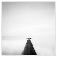 Straight On – Limited Edition – Minimalist Black and White Seascape, France
