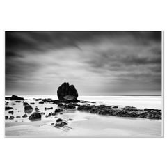 Studio 1: Rocce sulla riva – Francia, fotografia in bianco e nero di paesaggi marini