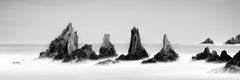 Rocky Peaks Panorama Study 3, Spain, Black-and-White Seascape Photography
