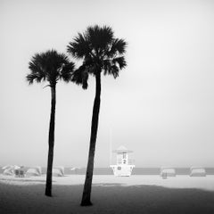 Studie 2: Rettungsschwimmerturm, Schwarz-Weiß-Kunstfotografie, Florida, USA