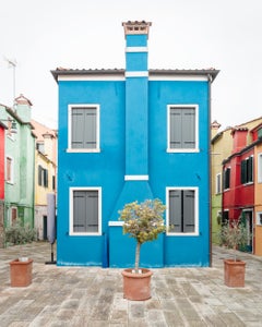The Blue House, Burano Venice, Limited Edition Colour Fine Art Photograph