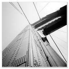 Golden Gate Bridge Detail 2, California, Black and White Fine Art Photograph
