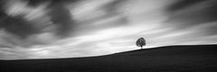 Turbulent Times Panorama Study 1, Black-and-White Landscape Photograph, Austria