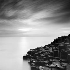 Giant’s Causeway – Black-and-White Long-Exposure Seascape, Northern Ireland