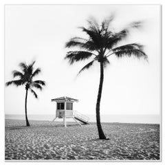 Estudio 4 de la playa de Fort Lauderdale, Florida, EE. UU., fotografía artística en blanco y negro