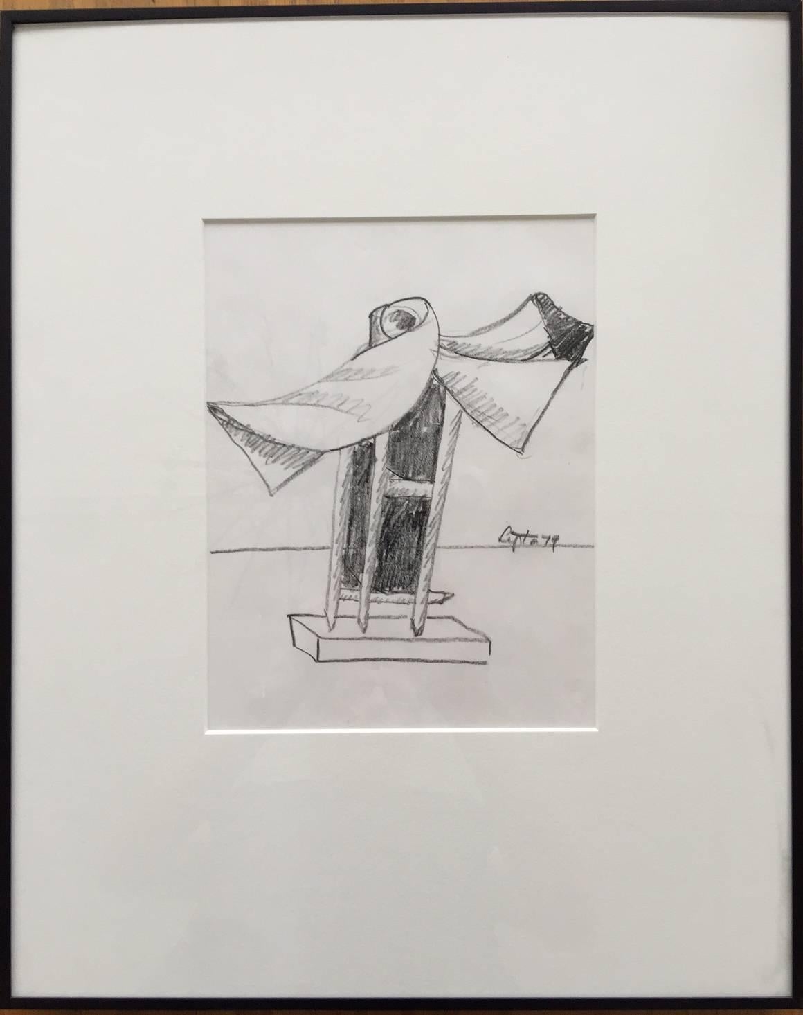 Seymour Lipton Abstract Drawing - untitled
