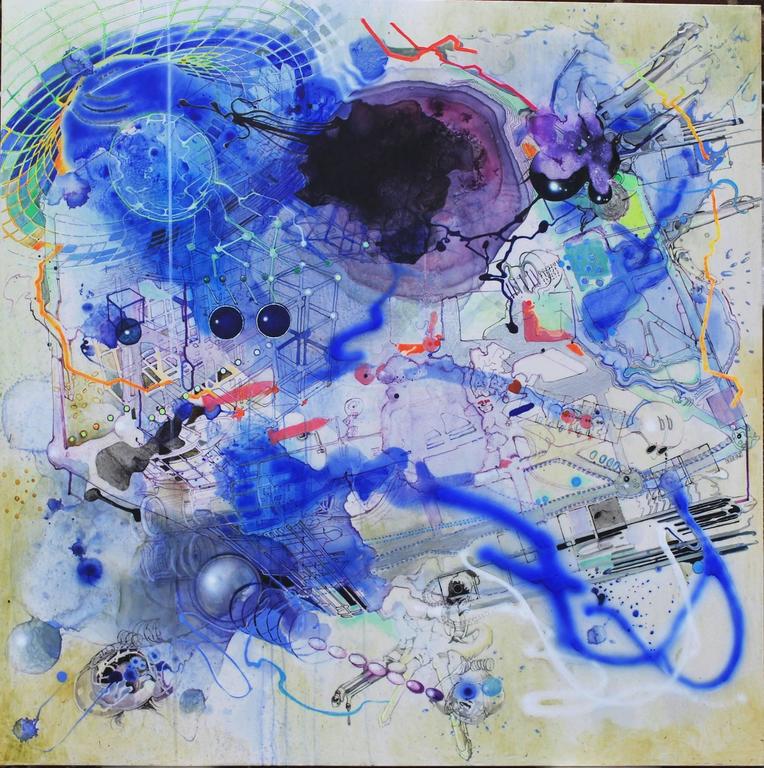 Ieva Mediodia Abstract Painting - Biovorous Replibots