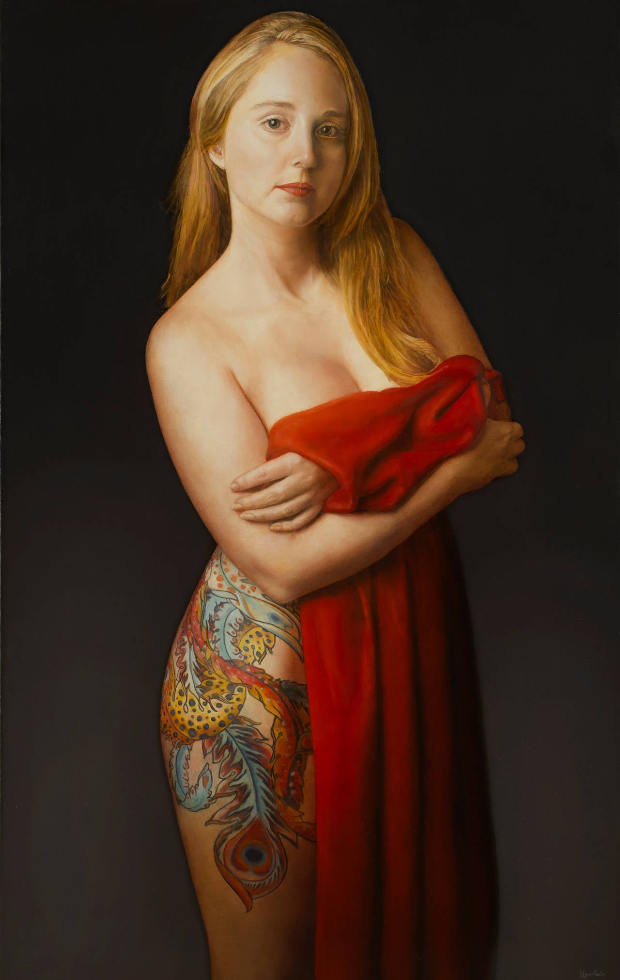 Janice Urnstein Weissman Figurative Painting - Scarlet