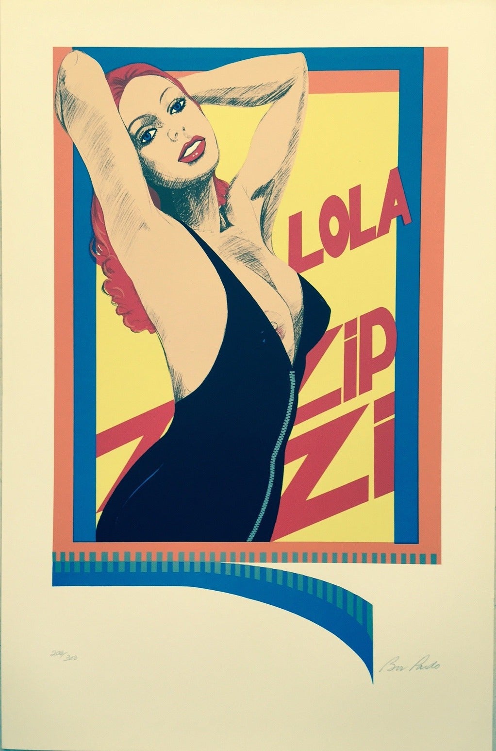 Bob Pardo Figurative Print - Zip Zip Lola