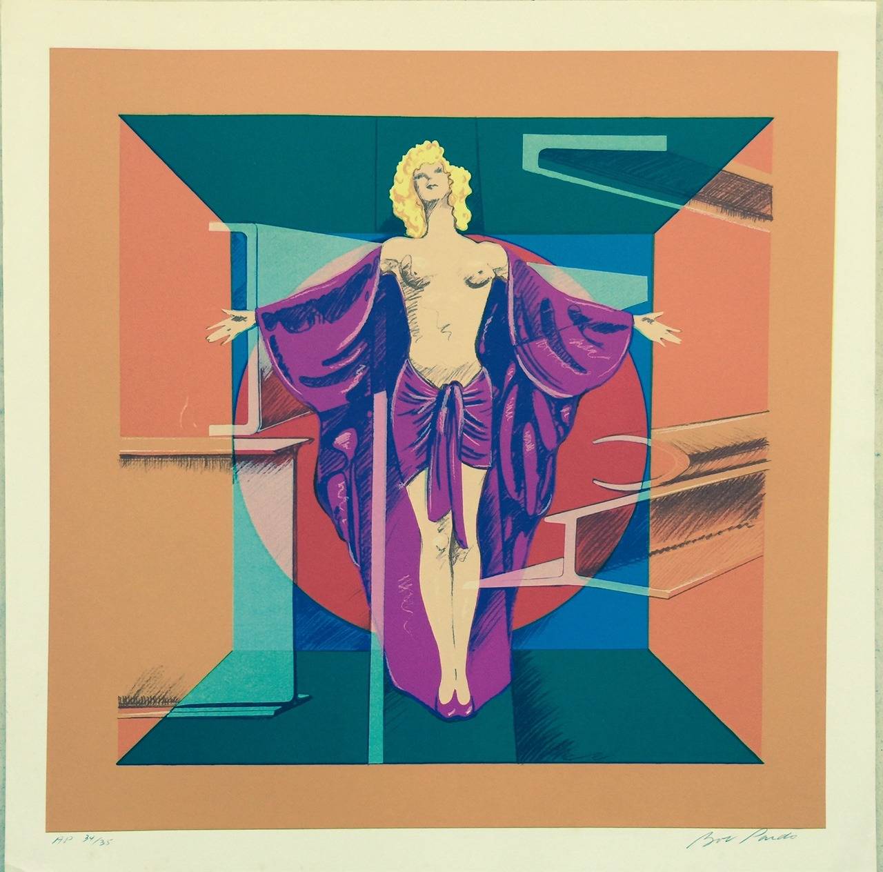 Bob Pardo Figurative Print - Crucifixion