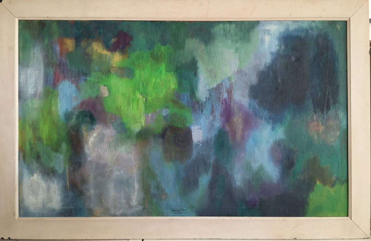 Jean Le Moal Le Moal Composition D/C, Painting For Sale at 1stdibs