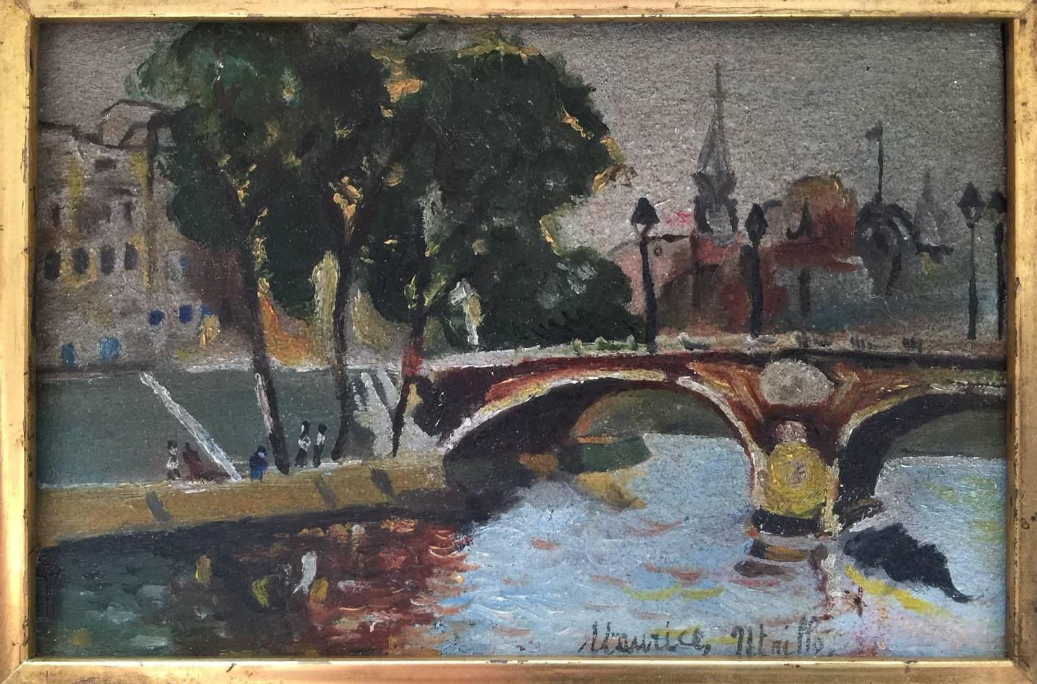 untitled - Painting by Maurice Utrillo