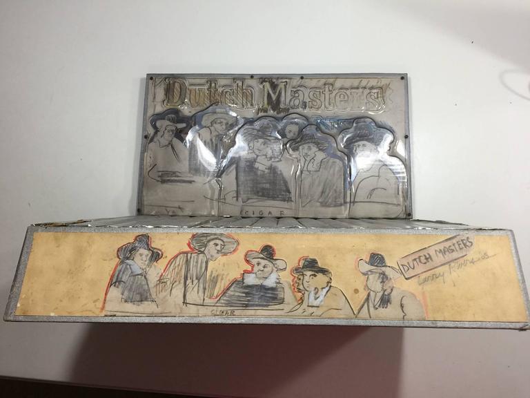 Larry Rivers Larry River's Cigar Box "Silver Dutch Masters" For Sale