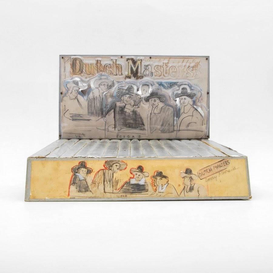Larry River's Cigar Box "Silver Dutch Masters"  - Mixed Media Art by Larry Rivers