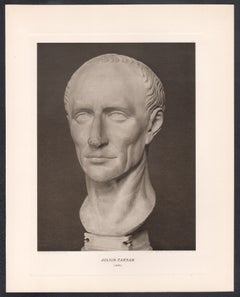 Julius Caesar, British Museum Roman Classical sculpture photogravure, 1914