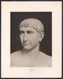 Trajan, British Museum Greek Roman Classical sculpture photogravure, 1914