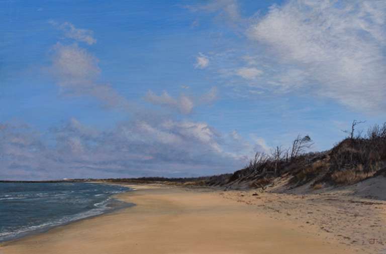 Jeff Gola Landscape Painting - Highbee Beach, Cape May