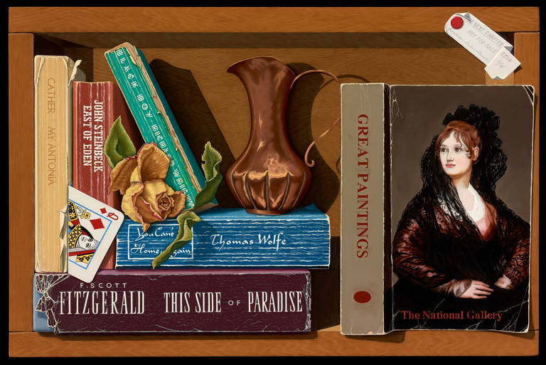Barbara Dixon Drewa Still-Life Painting - The Next Chapter