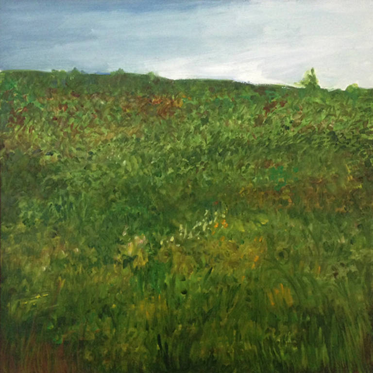 Polly Kraft Landscape Painting - July Fields