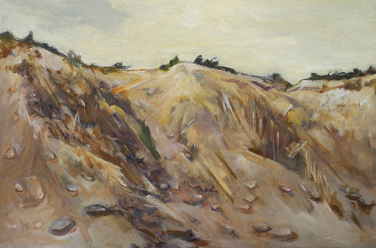 Polly Kraft Landscape Painting - Wainscott Dunes