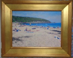 Impressionistic Maine Seascape Oil Painting Michael Budden Sand Beach Acadia