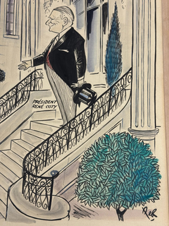Cornelius Vanderbilt (C.V.) "Sonny" Whitney at The Prestigious Prix de l'Arc de