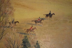 La battuta di caccia di Meadowbrook attraverso i campi di Whitney, 1941, O/C di Charles Baskerville