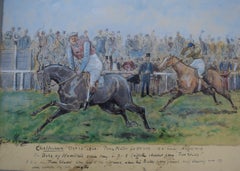 The Duke Of Hamilton Winning A Pony Match At Cheltenham October 16th 1866 Waterc