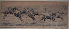 The Maryland Hunt Club 1930 Drypoint by Paul Brown